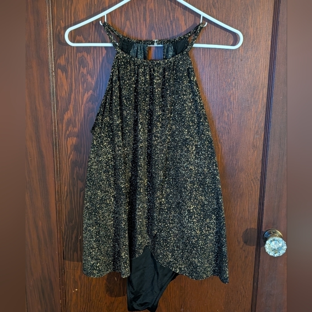 Magicsuit Black & Gold Flattering One Piece Swimsuit Size 16